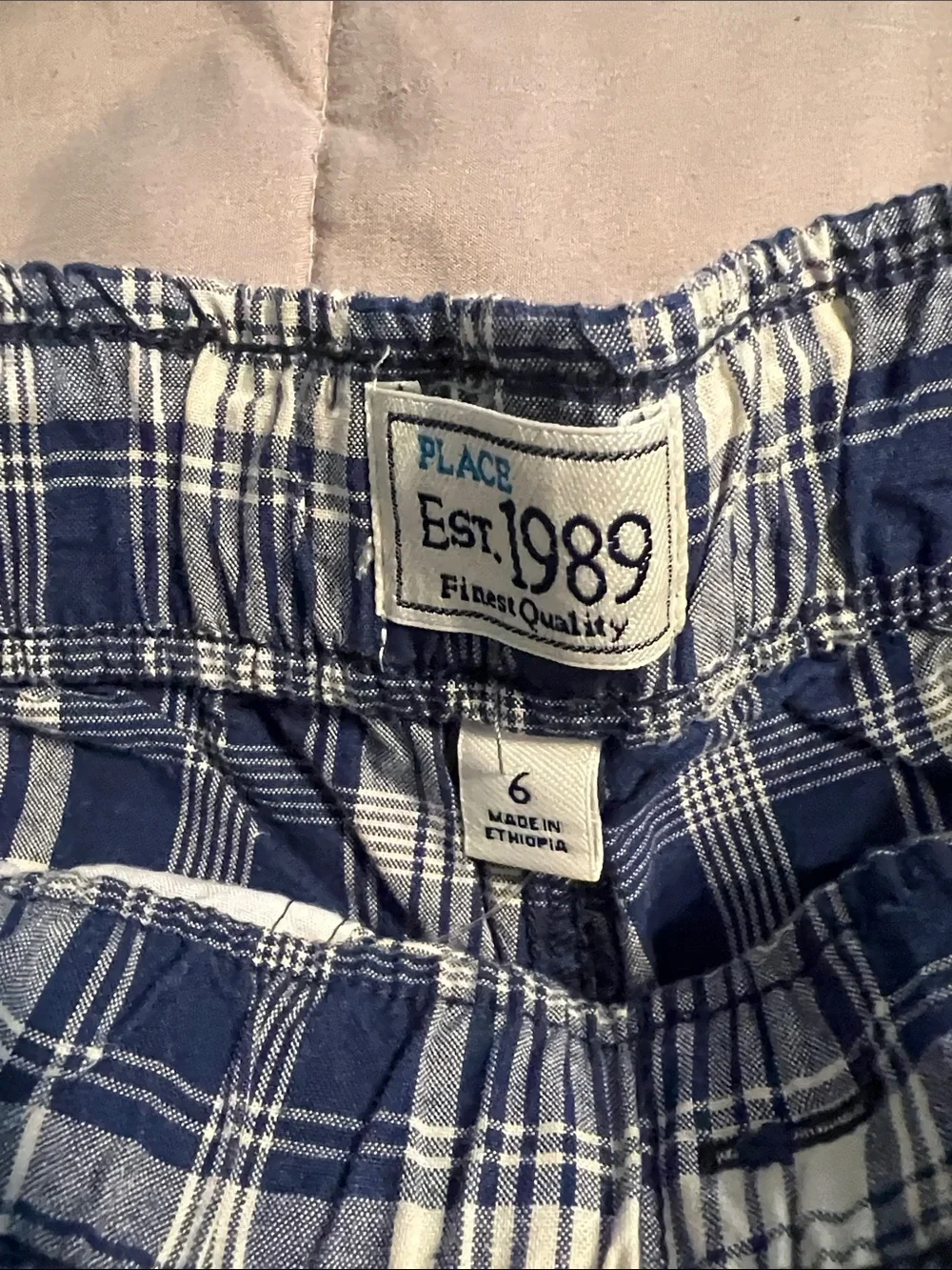 2 The Children's Place Green & Blue Plaid Kids Shorts - 6